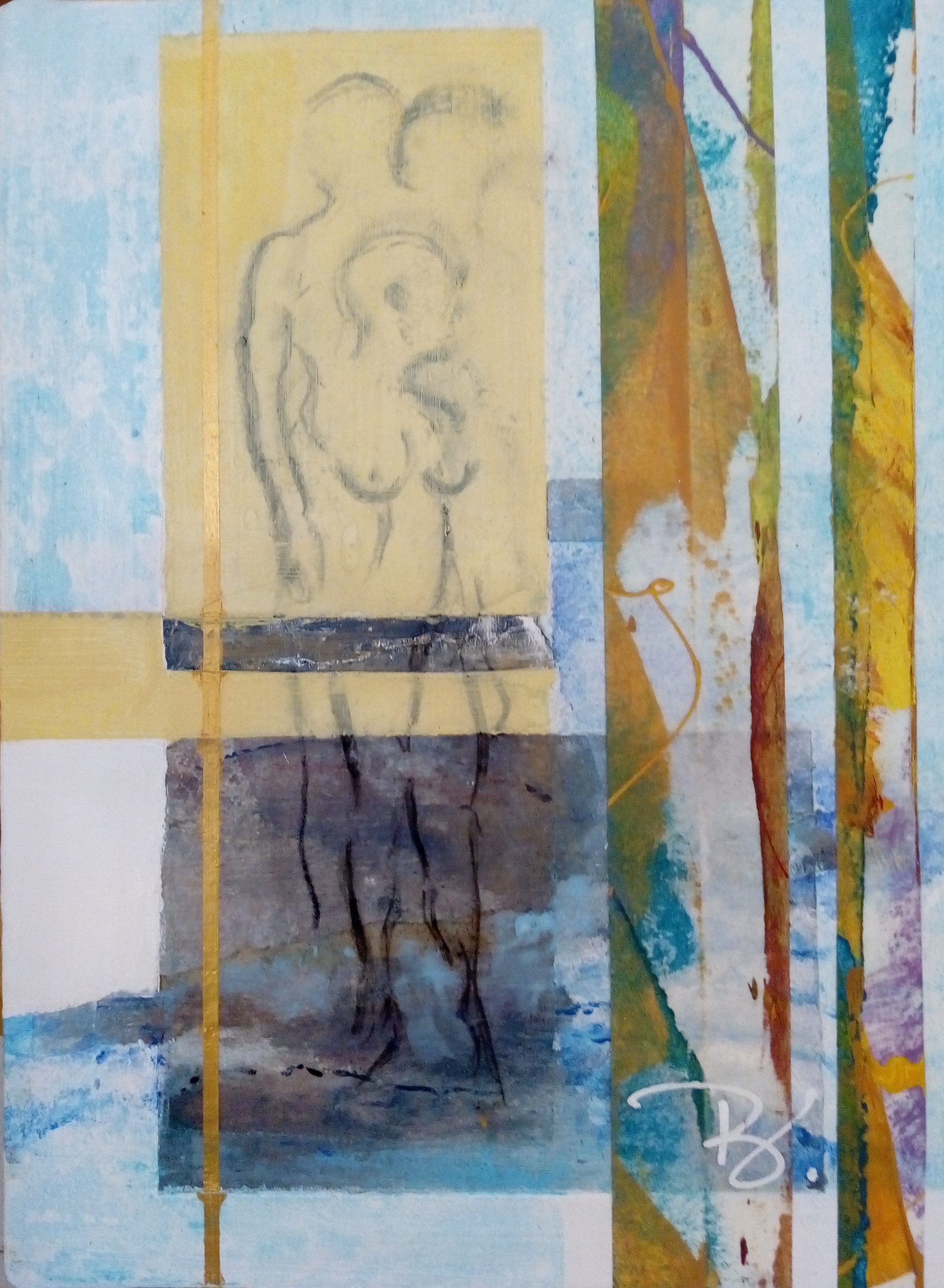 Tableau : sans titre1 - série  Elle, libre...